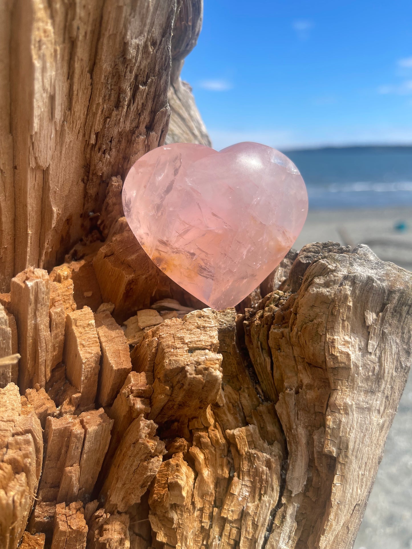 Rose Quartz Heart