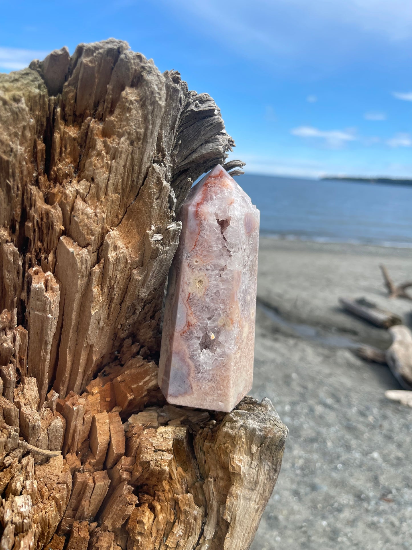 Mixed Pink Amethyst Tower