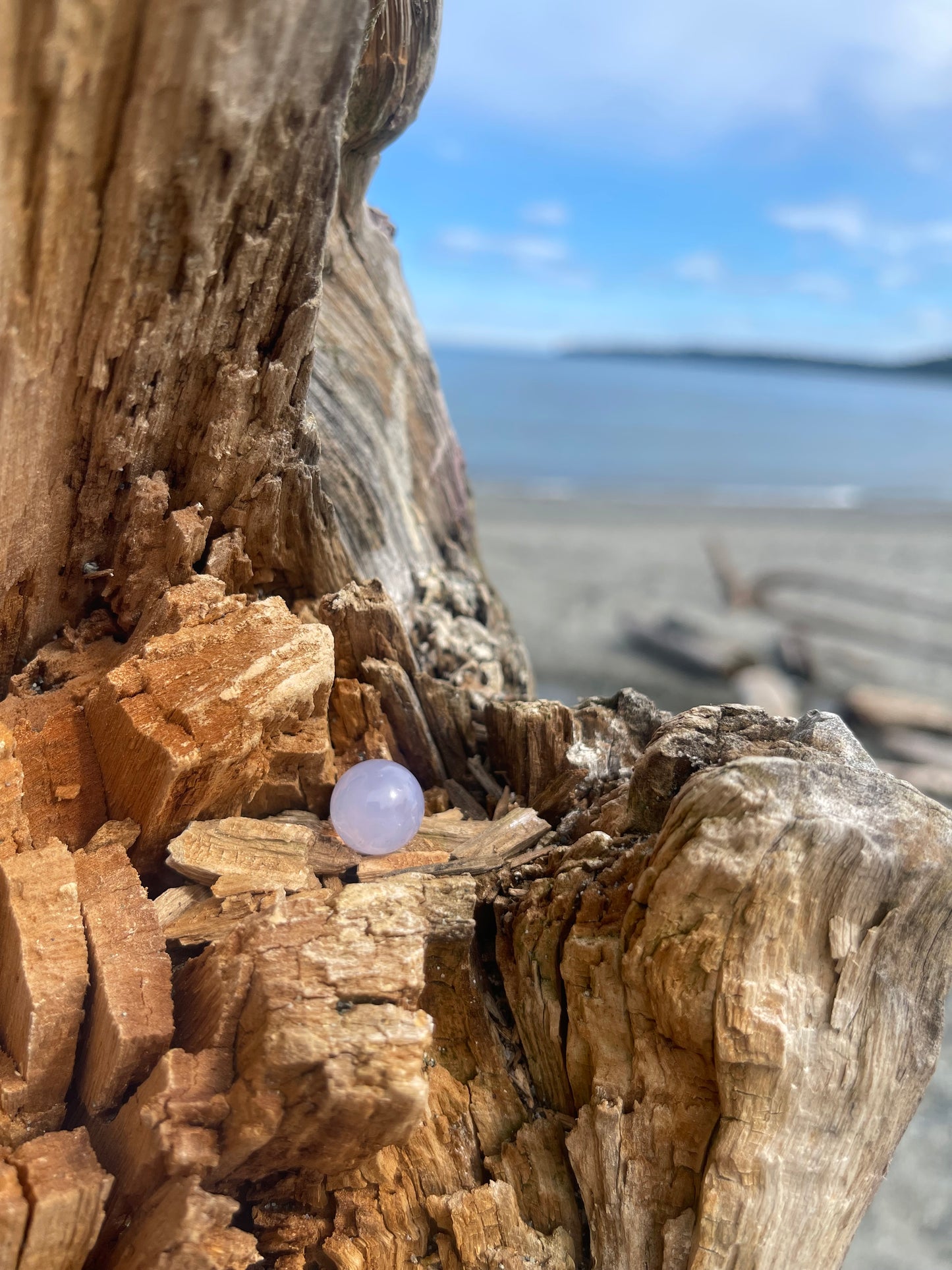 Mini Lavender Moon Quartz Spheres