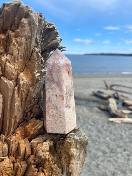 Mixed Pink Amethyst Tower