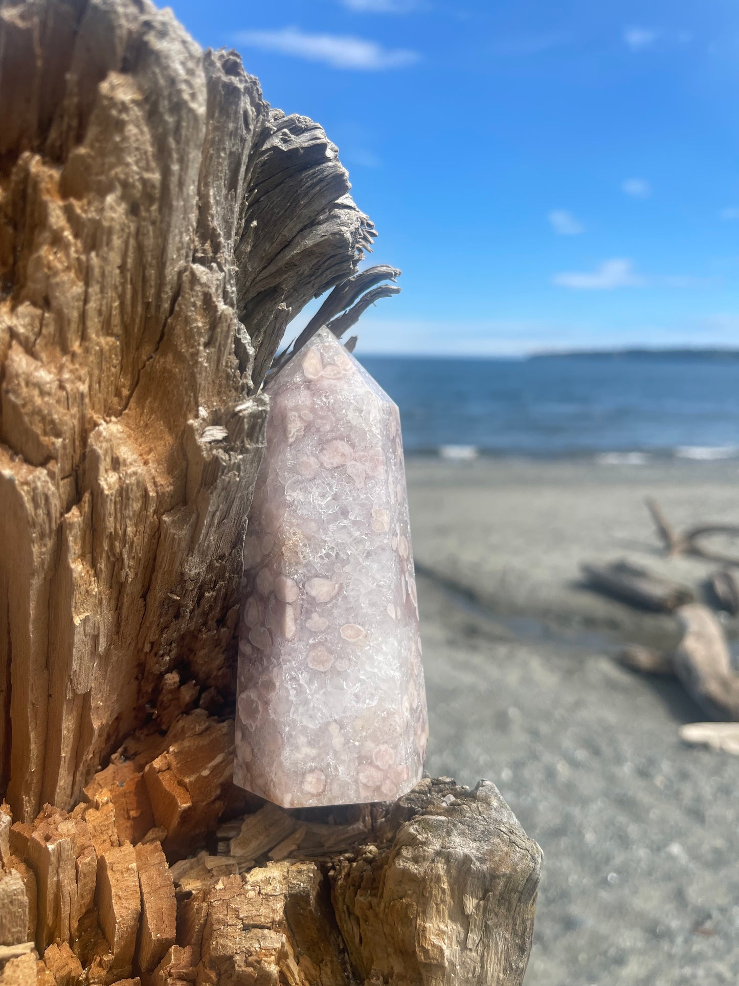 Amethyst in Quartz Tower