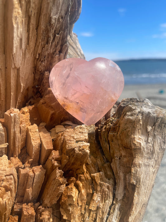 Rose Quartz Heart
