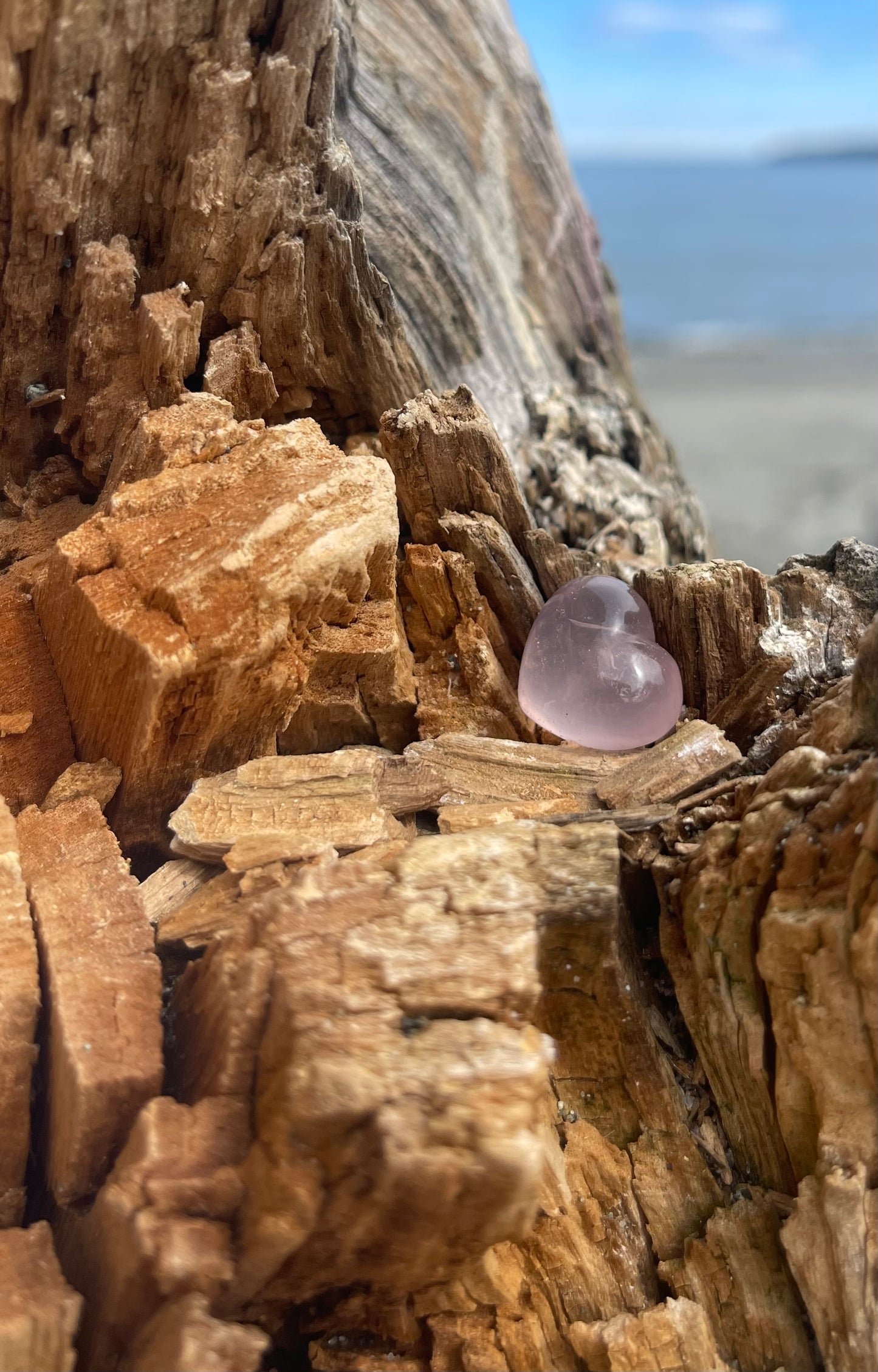 Mini Rose Quartz Hearts