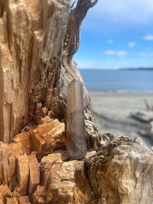 Facetted Fluorite Wand