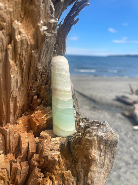 Pistachio Calcite Massage Wands