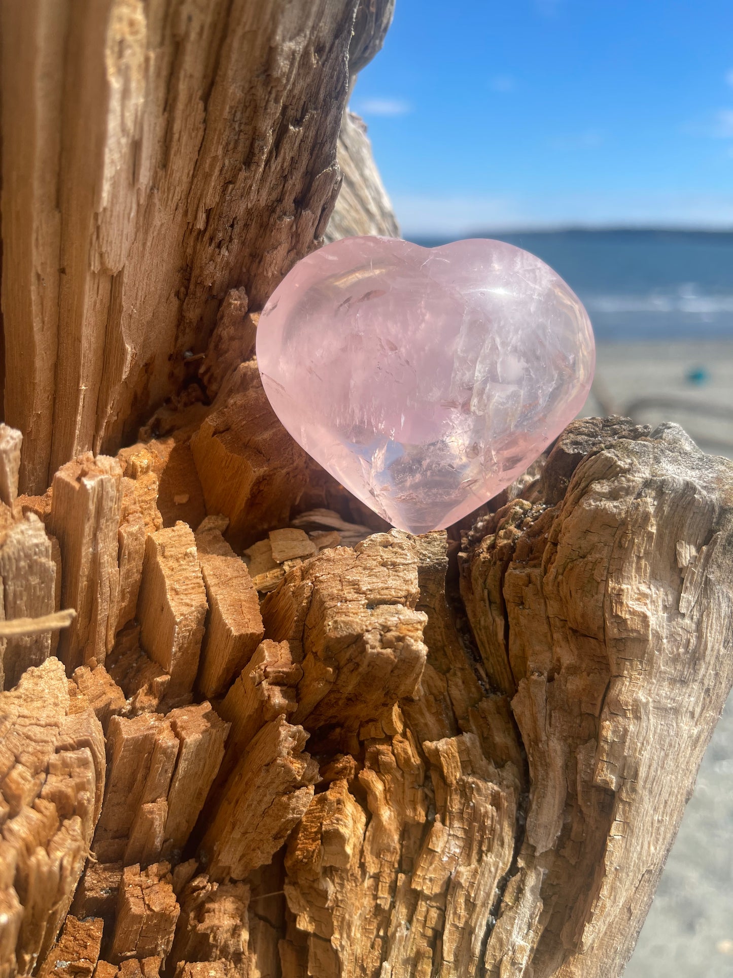 Rose Quartz Heart