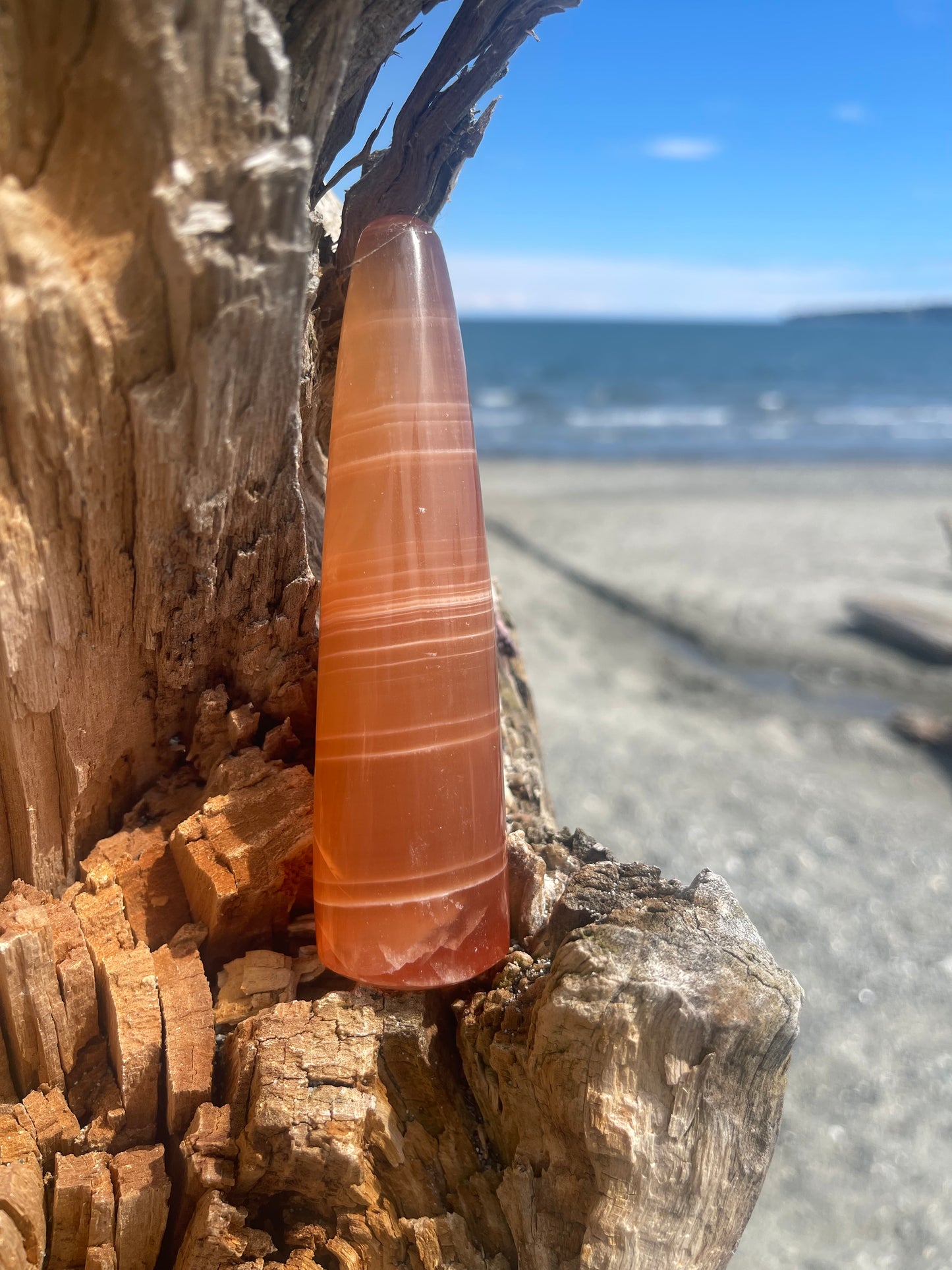 Honey Calcite Massage Wand