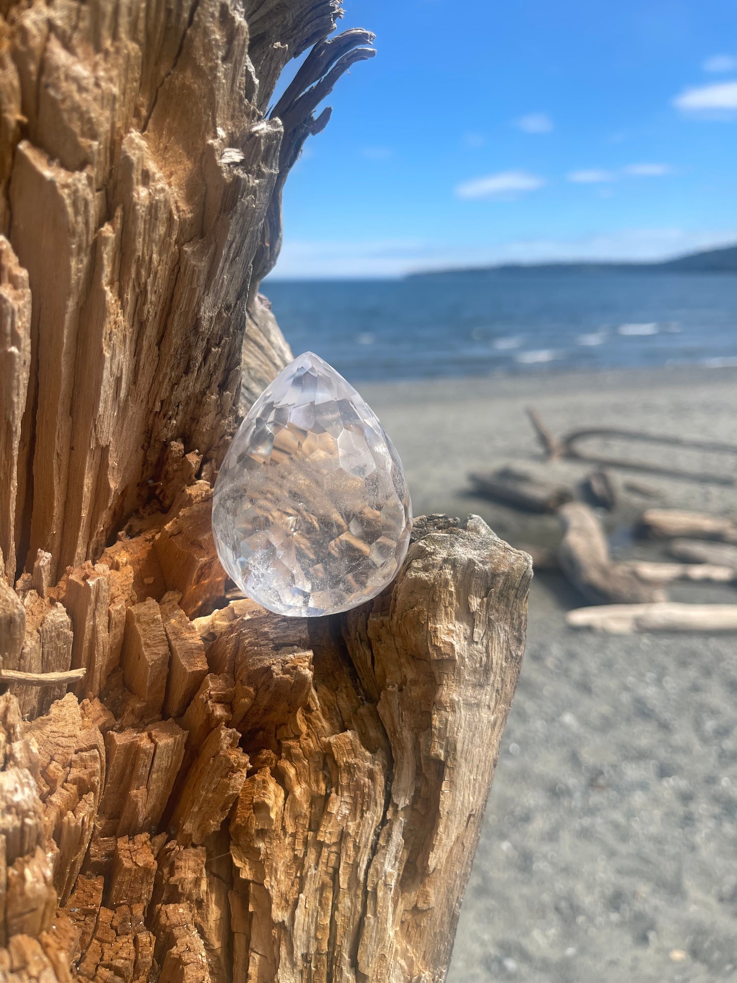 Lemurian Quartz Teardrop